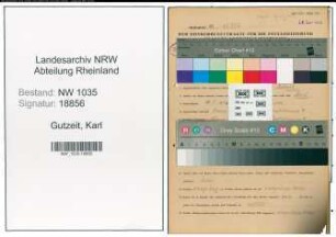 Entnazifizierung Karl Gutzeit , geb. 30.05.1896 (Hauer)