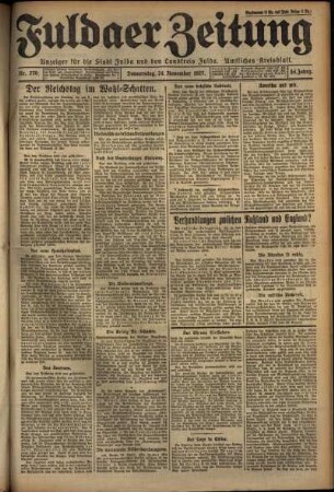 Ausgabe vom Donnerstag, den 24. November 1927.