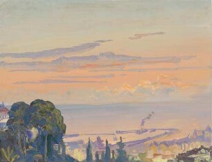 Vor Sonnenaufgang. Hafen von Algier