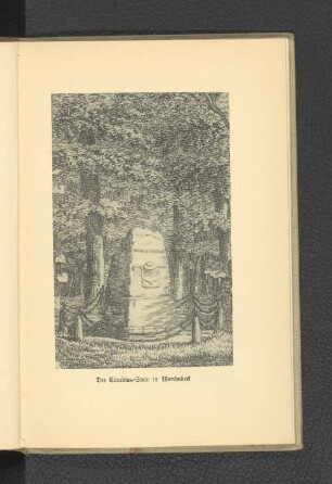 Der Claudius-Stein in Wandsbeck.