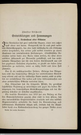 1. Rechtsstaat oder Diktatur