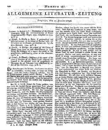 Sierra Leone Company: Substance of the report of the Court of directors of the Sierra Leone Company, delivered to the General Court of proprietors, on Thursday the 26th February, 1795. Published by order of the directors. London: Phillips 1795