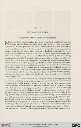 Część I: Sztuka staroruska
