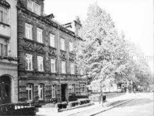 Haus mit Gedenktafel für Ernst Thälmann in der Gustav-Adolf-Str. 16 in Karl-Marx-Stadt (Chemnitz)