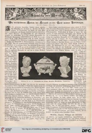 Die verschiedenen Gebiete der Keramik an der Hand unserer Abbildungen