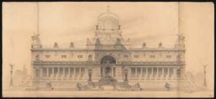 Gedächtnishalle für Kaiser Wilhelm I., Berlin: Ansicht 1:100