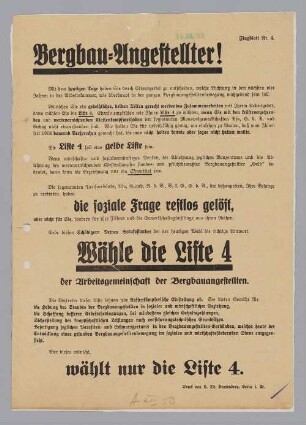 "Bergbau-Angestellter!"