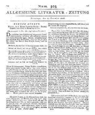 Gessner, G.: Memorabilien der Zeit. Wien, Baden, Triest: Geistinger [1805]