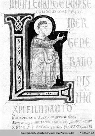Bibel : Historisierte Initiale: Lukas
