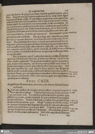 Epist. CXIII. Augustinus Romaniano, hortans, ut otium datum bene collocet