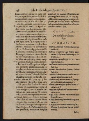 Caput XXII. De maleficio somnifico