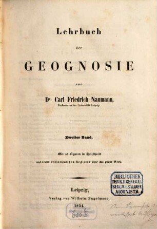 Lehrbuch der Geognosie, 2