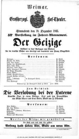 Die Verlobung bei der Laterne