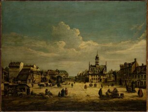 Die Dresdener Neustadt mit Blick nach Norden