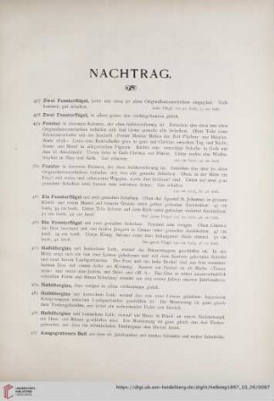 Nachtrag (Nr. 477-502)