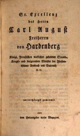 Magazin für die Geographie, Staatenkunde und Geschichte. 2, 2. 1797