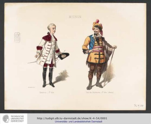 Figurine Mignon: Frédéric 1. Akt, Chef des Bohémiens 1. Akt (Jarno)