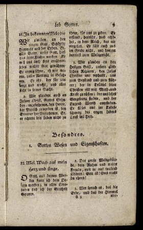 1. Gottes Wesen und Eigenschaften.