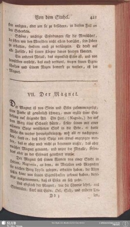 VII. Der Magnet