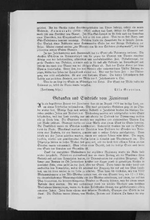 Gedanken und Eindrücke vom Zionismus