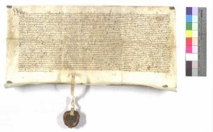 Die Heiligenpfleger zu Bühlertann (Bühlerthann) beurkunden, von Ulrich Müller aus Rappoltshofen für einen Jahrtag 20 Gulden erhalten zu haben.