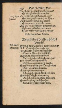 Begriff des dritten buchs Vergilii.