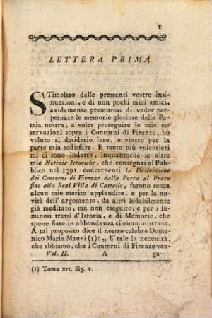 Notizie Istoriche Dei Contorni Di Firenze, 2. Dalla Porta Romana Fino Alla Certosa
