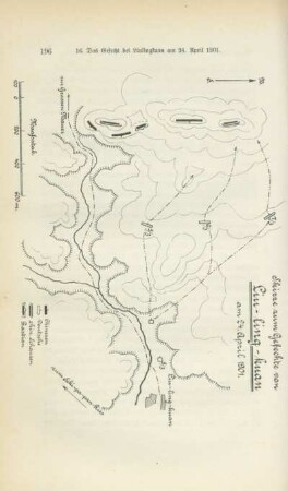 Skizze zum Gefechte von Liu-ling-kuan am 24. April 1901