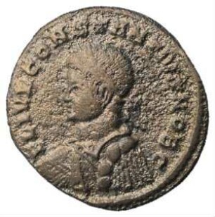 Fundmünze, Aes 3, 324 - 325 n. Chr.