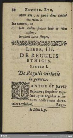 Liber. III. De Regulis Ethicis