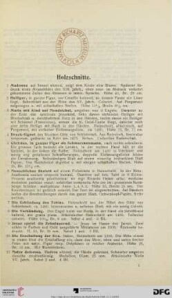 Holzschnitte (Nr. 1-49)