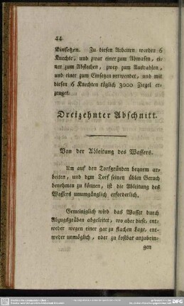 Dreizehnter Abschnitt
