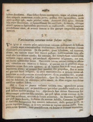 §. V. Vaticiniorum verorum notae fallere nesciae.