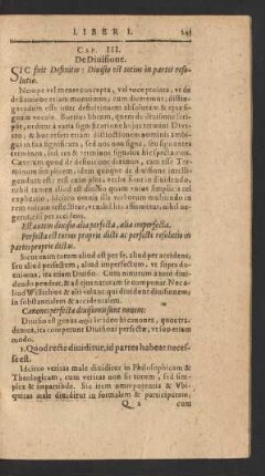 Cap. III. De Divisione.