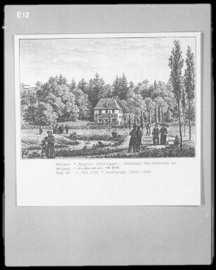 Goethes Gartenhaus zu Weimar
