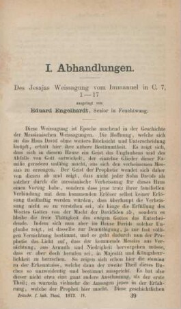 601-631 Des Jesjas Weissagung vom Immanuel in C. 7,1-17