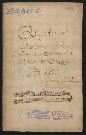 Sonaten. Arr.; vl (2), vla da braccio, bc; c-Moll
