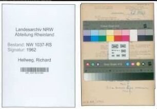 Entnazifizierung Richard Hellweg , geb. 23.07.1902 (Amtsinspektor)