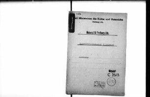 Sachliche Ausstattung und Institutsaversen des Forstpolitischen Instituts