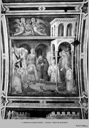 Kapellenausmalung : Martinsszenen : Tod des Heiligen