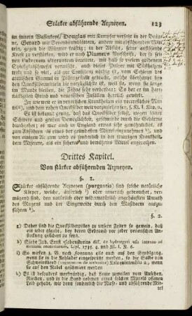 Drittes Kapitel. Von stärker abführenden Arzneyen.