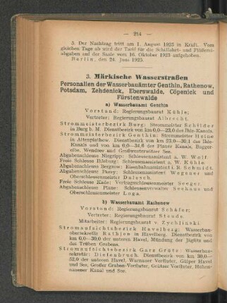 a) Wasserbauamt Genthin