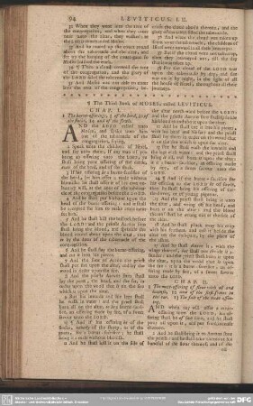 The Third Book of Moses, called Leviticus