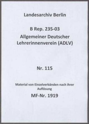 Preußischer Landes-Lehrerinnenverband (PLLV)