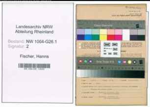 Entnazifizierung Hanns Fischer , geb. 05.01.1891 (Bankangestellter)