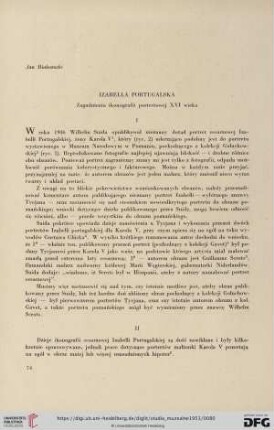 Izabella Portugalska : Zagadnienia ikonografii portretowej XVI wieku
