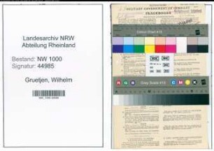 Entnazifizierung Wilhelm Gruetjen, geb. 04.08.1892 (Bautechniker)