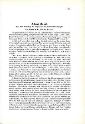 Albert Oppel