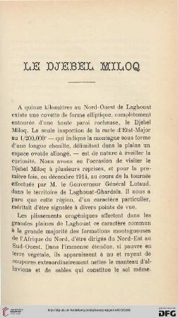 Sér. 5: Le Djebel Miloq