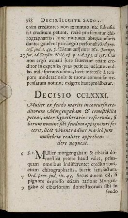 Decisio CCLXXXI. - Decisio CCXC.
